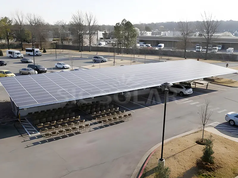 150KW カナダ ソーラー カーポート マウント システム