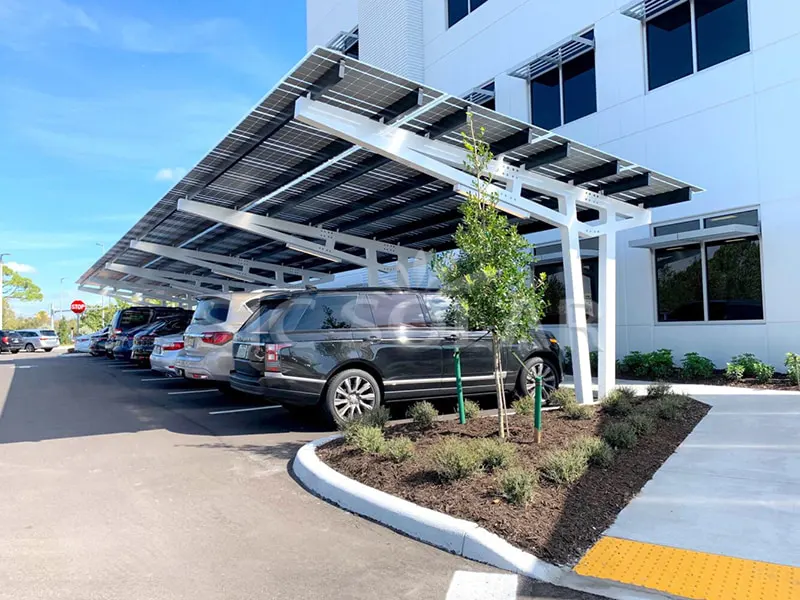 英国の 25kw 片面カーポート ブラケット システム