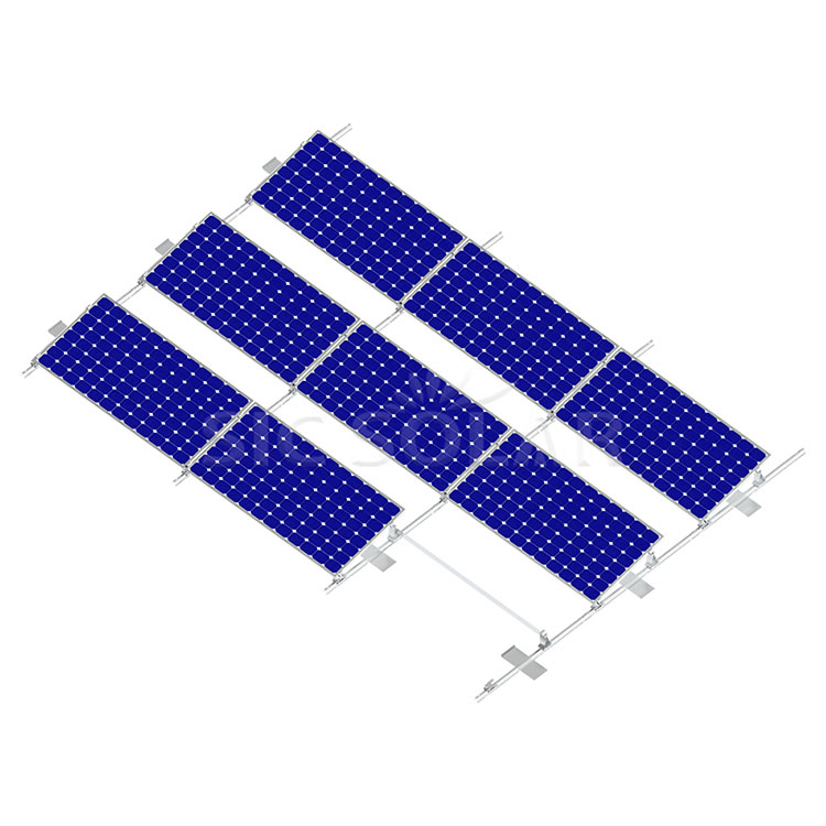 平屋根安定型太陽光発電設置システム