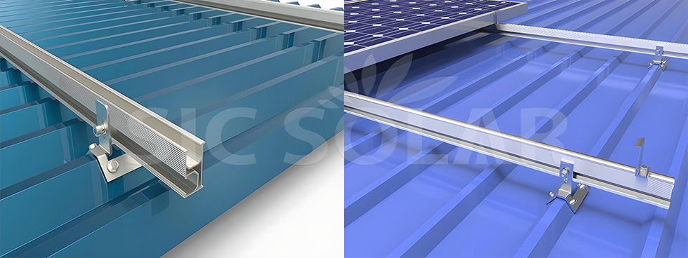 Trapezoidal Metal Roof Solar Panel Clamps